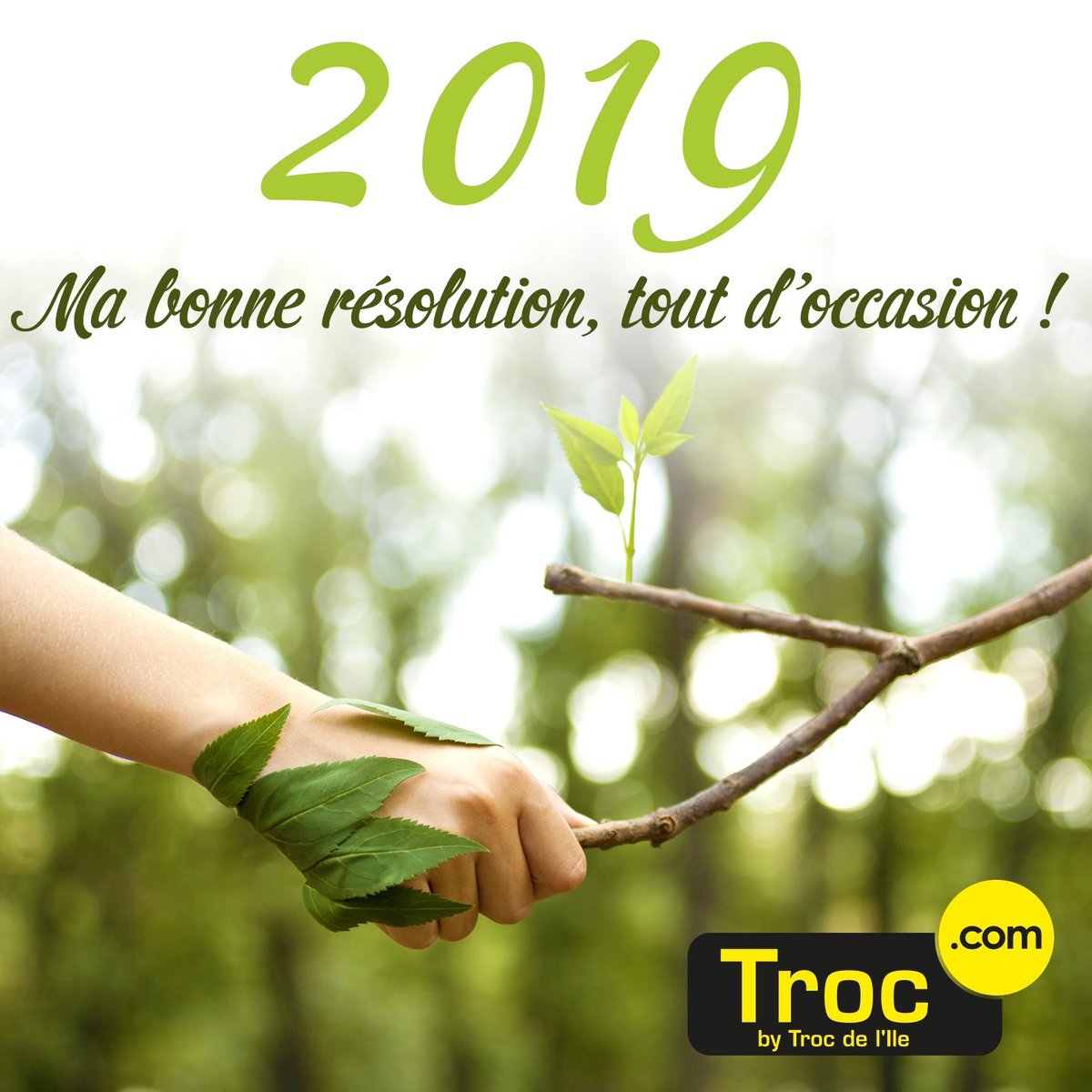 Troc_com's tweet photo. #BonneAnnée2019 #bonnerésolution #écoresposable 😊 https://t.co/X1xuFoRuNS