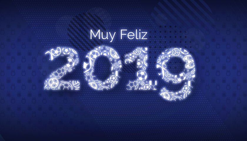 Argentina's tweet photo. ¡Muy feliz año para todos nuestros seguidores e hinchas!  #VamosArgentina 🇦🇷 😁 https://t.co/aMYGsoQSc0