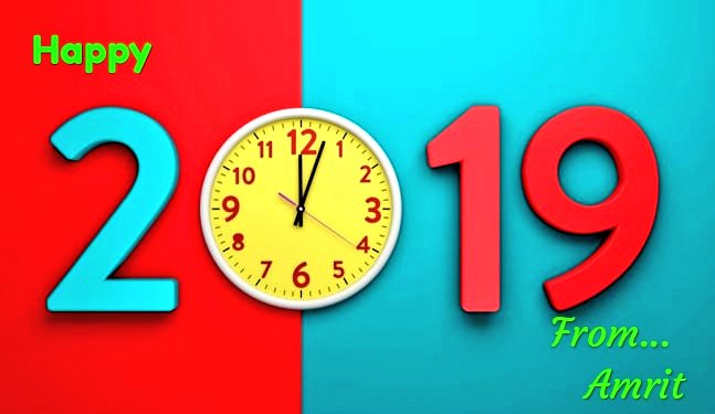 amritpayraBjp's tweet photo. Wish you all my twiter  friend a very very #HappyNewYear https://t.co/sGvUJJVOyE