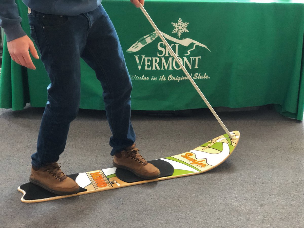 ski_vermont's tweet photo. This week, Ski Vermont is giving away the Original Snurfer Nomad.
The Snurfer is exactly what it sounds like: half snowboard, half surfboard. Visit https://t.co/VxN5GoaUkM to enter for your chance to win the Original Snurfer Nomad! #snurfer #skivermont https://t.co/niERApbbpo