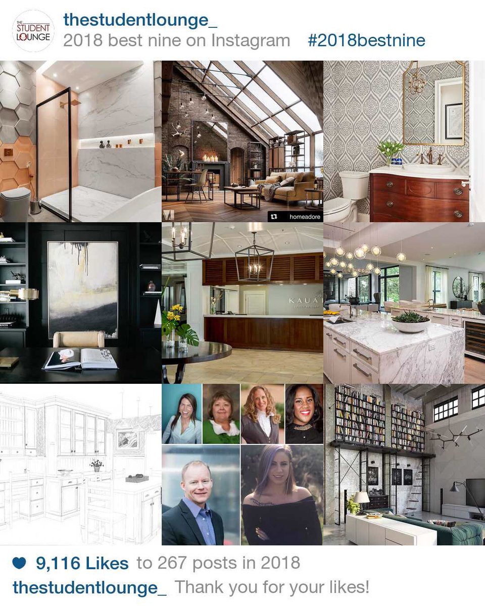 TSL_Podcast_'s tweet photo. Hey Student Lounge!!!
Check out our best nine posts for 2018. Thanks for an amazing year! Looking forward to an even better 2019!🎉🎊💃🏼🕺🏻🎊🎉
#thestudentlounge #interiordesignstudent #designstudent #interiorideas #interiordesigns #podcast #studentpodcast #bestnine #decorinspo https://t.co/AHlEg4ZAfR