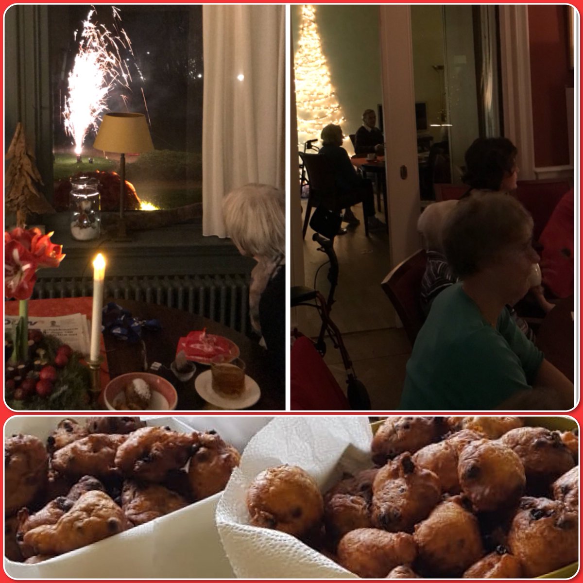 Genieten van oliebollen &amp; het mooie Huize Dahme vuurwerk! 
We wensen u een gezond &amp; gelukkig 2019 🍀