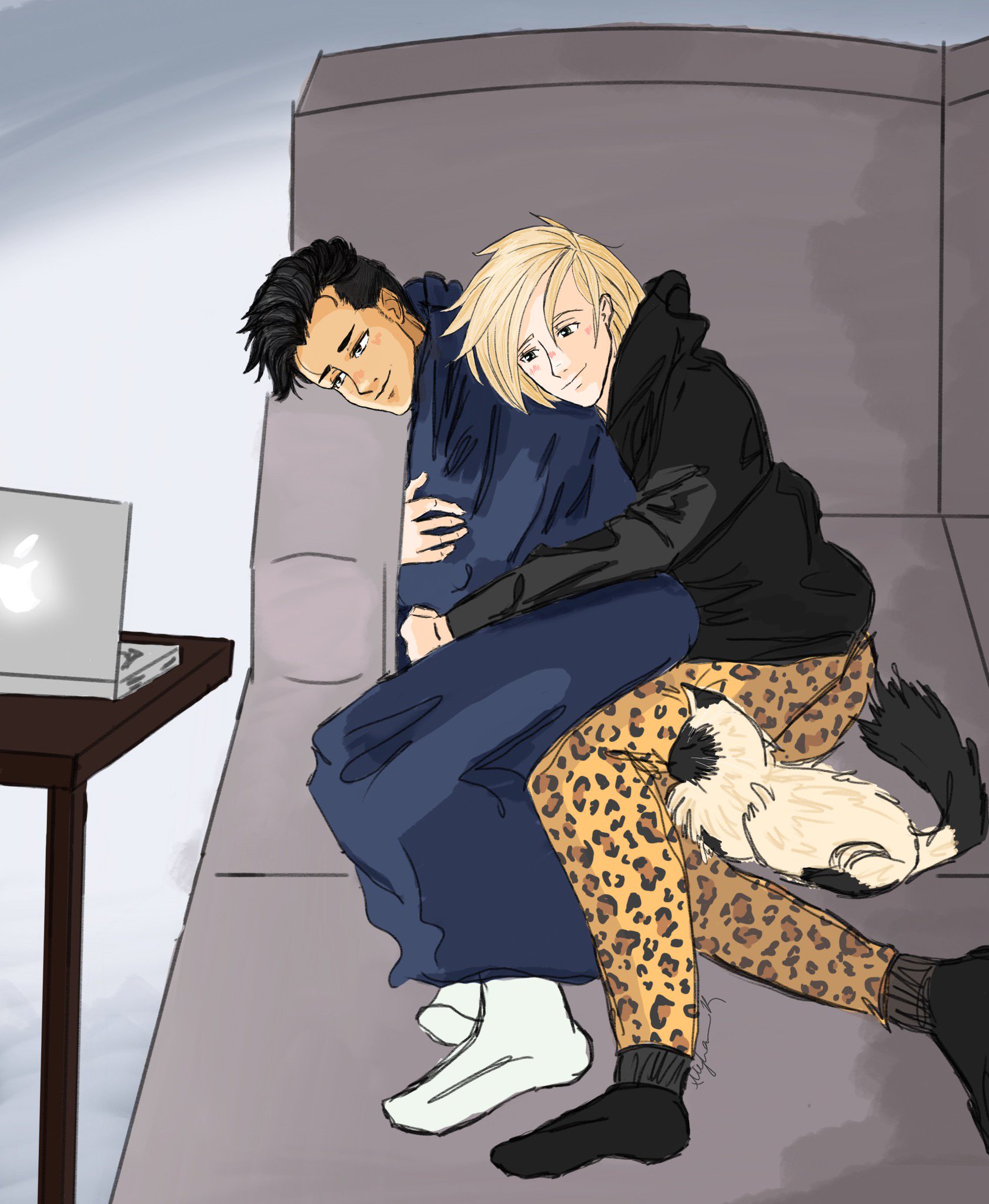 Original Otayuri snugglefest by MechaPotya