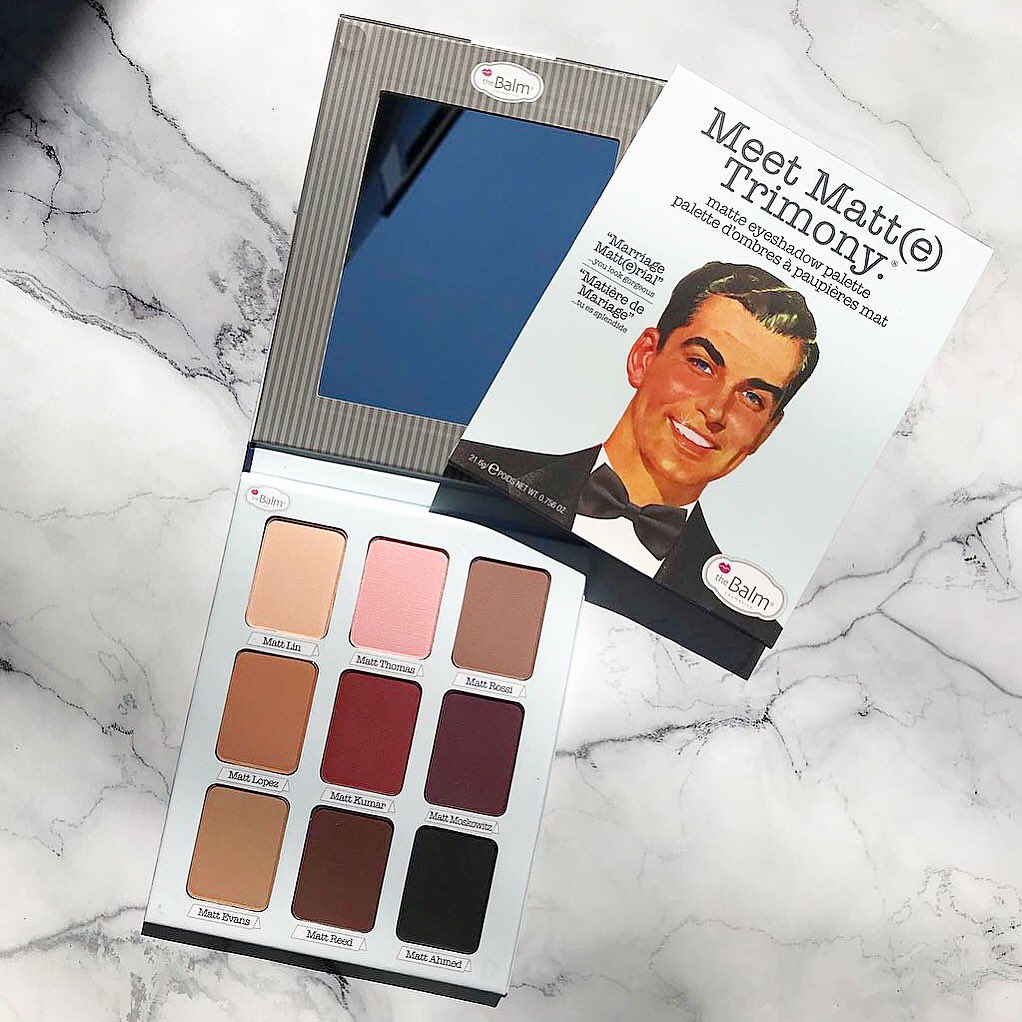 thebalm's tweet photo. Oh hey, good lookin’ 😘 #MeetMatteTrimony @scorpionicabeauty #theBalm #theBalmers https://t.co/iiFS4OPQVz