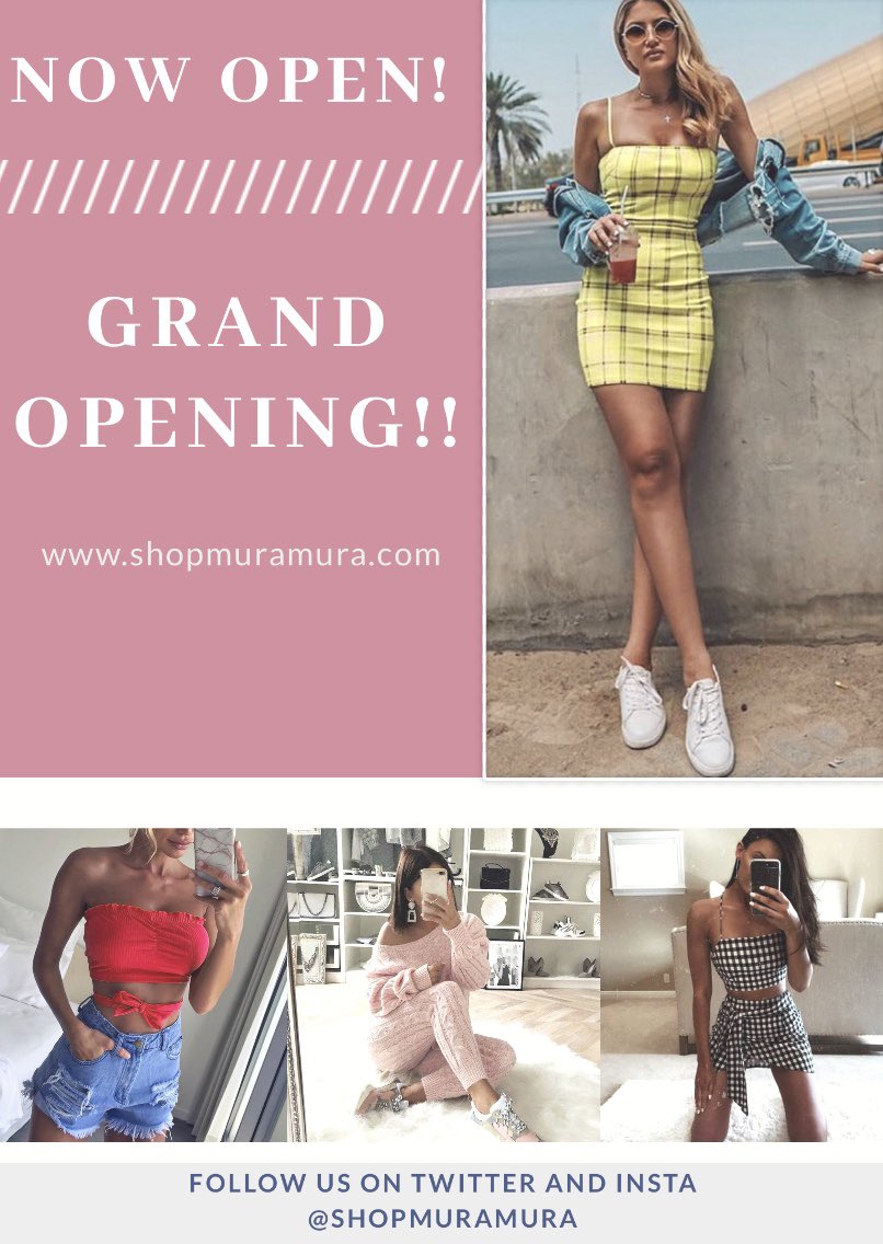 shopmuramura's tweet photo. As of Midnight last night, We are now open for business!! Check us out! 🛍💝 https://t.co/yuSPoVoAJL