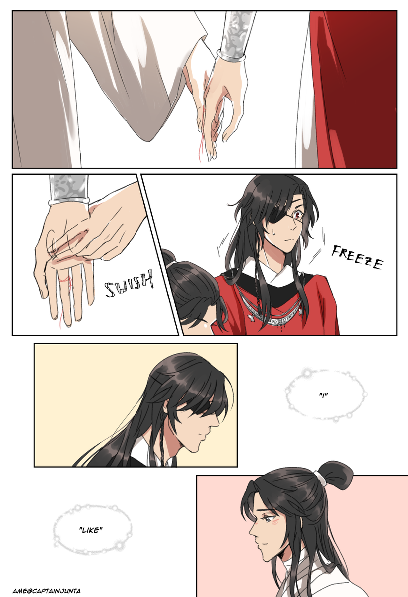 xie lian writing words into hua cheng's palm is too cute for him to handle
#HeavenOfficialsBlessing #天官赐福 #hualian 