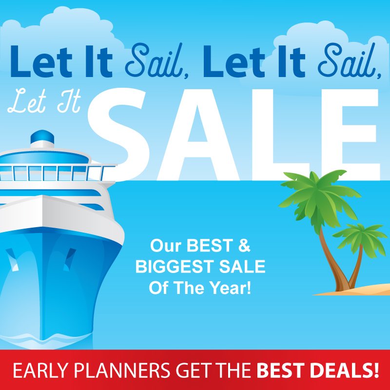 What a great way to kick off 2019. Our biggest sale of the year starts Jan 2nd. We will give you up to $400 onboard credit for any type of cruise! This is combinable with most cruise line sales! Promotion ends Jan 10th.
#oceandreamstravel #dreamvacations #rivercruise #oceancruise