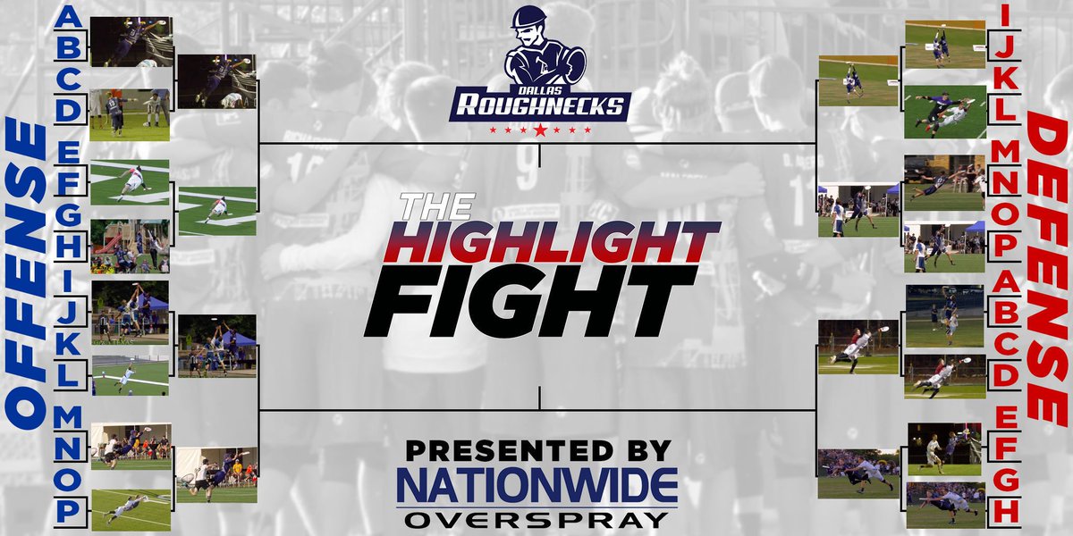 Dallas_Legion's tweet photo. You have spoken and here are the top four defensive highlights of the 2018 Roughneck season:
Emmons plays bigger than the biggest.
Miller sneaks in for the flying block.
Clutton lays out against Freystaetter
Chambers introduces himself to the AUDL in a big way! #HighlightFight https://t.co/rzNaKQqOj0