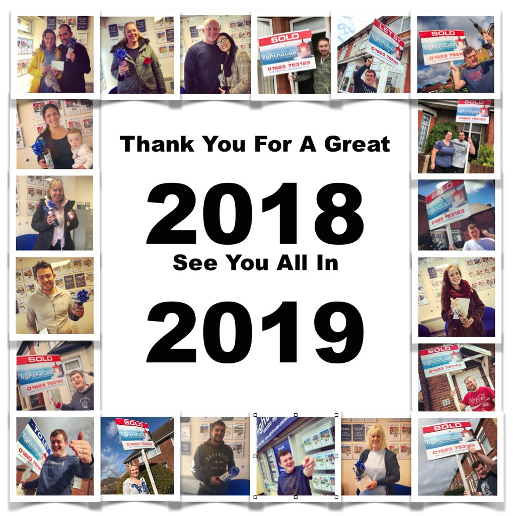 LighthouseEst's tweet image. Thank You For A Great 2018, See You All In 2019. #HappyNewYear🎉🍾

Lighthouse Estate Agents &amp;amp; Lettings
Your Established Family Run and Owned High Street Agent. 
Call us for a Free Valuation. Tel:01623 753123.