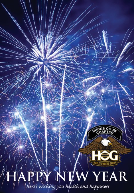 buckscountyhog's tweet photo. Bucks County H.O. G. #wishes @brians_HD, plus all of its #members, extended #family, and #friends, a #safe, #happy, #healthy &amp; #prosperous 2019! #HOGfamily 😎#fullthrottleintothenewyear #newyear #BCHOG #buckshog #buckscountyHOG #HappyNewYear2019 #ridesafe #loveridingin2019🎇🎆 https://t.co/9lkvT44XTF