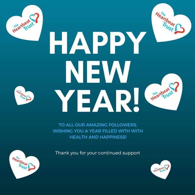 HeartBeatTrust_'s tweet photo. We would like to wish all our amazing volunteers, supporters and staff a wonderful new year. May you have a healthy and peaceful 2019! #stophf #heartfailure #PredictProtectPrevent https://t.co/xSzPXEvGYU