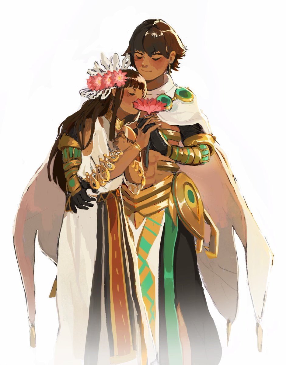 cluniies's tweet photo. 🌺 ❤️ 

(a Very Late Secret Santa gift for @blueyuuf !! happy holidays and happy new year tomorrow!) https://t.co/djGA6OY7lF