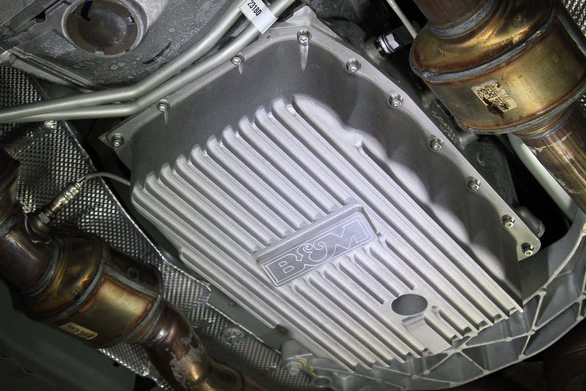 Increased fluid capacity, improved cooling ability, more longevity for your transmission. B&amp;M Hi-Tek Deep Transmission Pans are the clear choice for enthusiasts wanting the best in transmission performance. #BandM #BMRacing