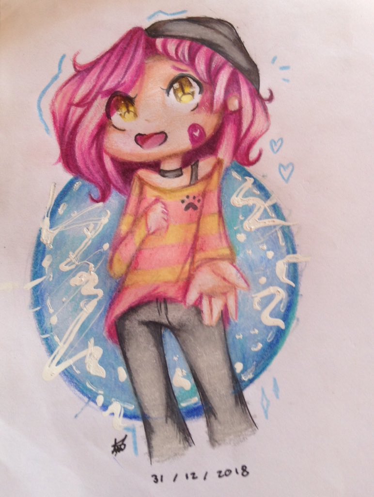 moon_trxsh's tweet photo. Amé la nueva canción u,v,u. Aquí un re-draw hecho por mua~ #FHS #FNAFHS #Felix https://t.co/zODZIZvUc2