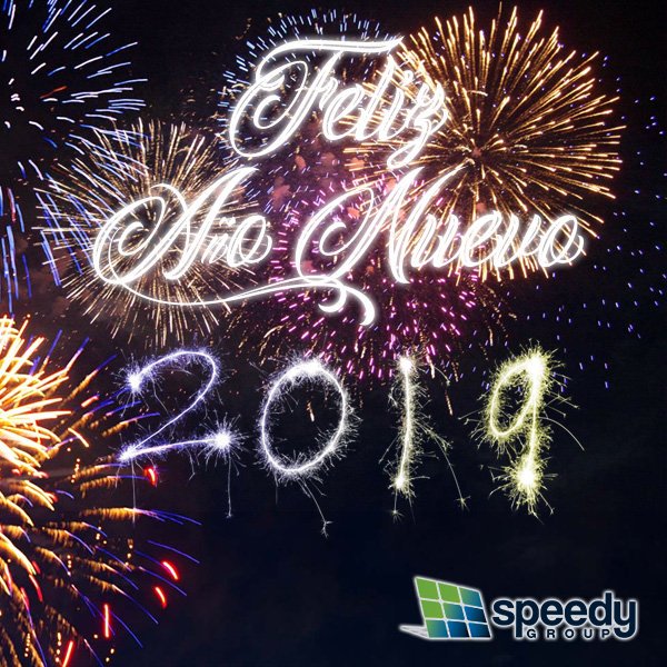 SpeedyGroupInt's tweet photo. ¡Feliz año Nuevo !! 🎉🤠 Nuestros mejores deseos para este 2019 y que Dios los bendiga a ustedes y sus seres queridos. 🌟🌟 #FelizAñoNuevo #Feliz2019 #HappyNewYear2019 https://t.co/aN8bNVj892