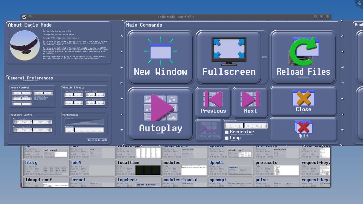 Daniel Schildt (@autiomaa) on Twitter photo <a href="/SamZaNemesis/">Sam Pavlovic</a> <a href="/andrestaltz/">André Staltz</a> “Eagle Mode eaglemode.sourceforge.net is a zoomable user interface (ZUI) with file manager, file viewers, games, and more.”
“This project is about a futuristic style of human-computer interaction, where the user can visit almost everything simply by zooming in.” <a href="/SamZaNemesis/">Sam Pavlovic</a> <a href="/andrestaltz/">André Staltz</a> “Eagle Mode eaglemode.sourceforge.net is a zoomable user interface (ZUI) with file manager, file viewers, games, and more.”
“This project is about a futuristic style of human-computer interaction, where the user can visit almost everything simply by zooming in.”