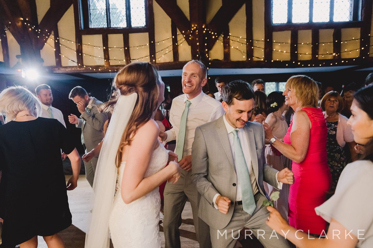 Our venue of the month for February is <a href="/greatfosters/">Great Fosters</a> in Egham, #Surrey, where we performed for Jen &amp; Jamie on a hot summer's evening! Acres of gardens and a wonderful hall makes this a brilliant #weddingvenue (Photo @murraywedding) #rockband #weddingband #coversband #partyband
