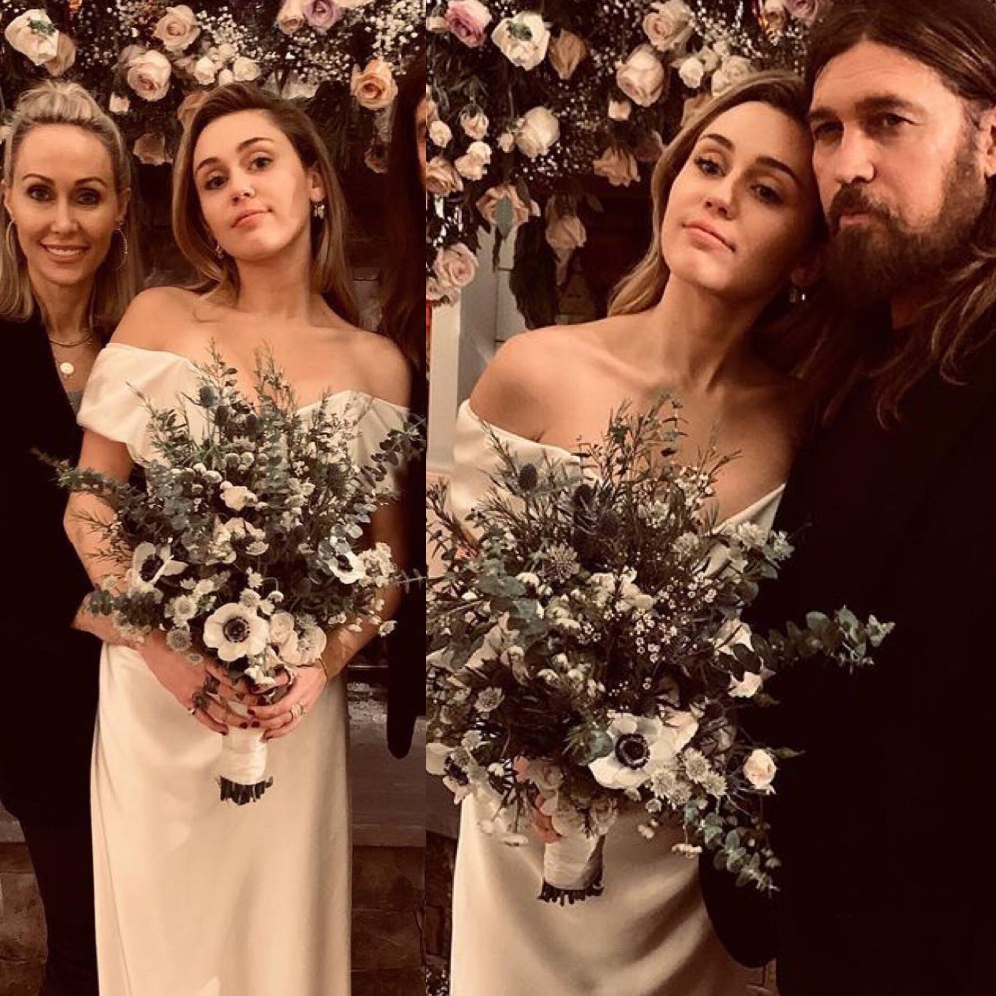 Pictures of miley shop cyrus wedding dress