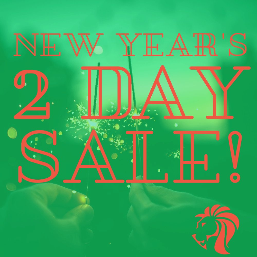 There 2 days new years sale for today and Tommorw only!!  Enter code: F40PYH2A6M  to get 15% off LIMITED ONLY