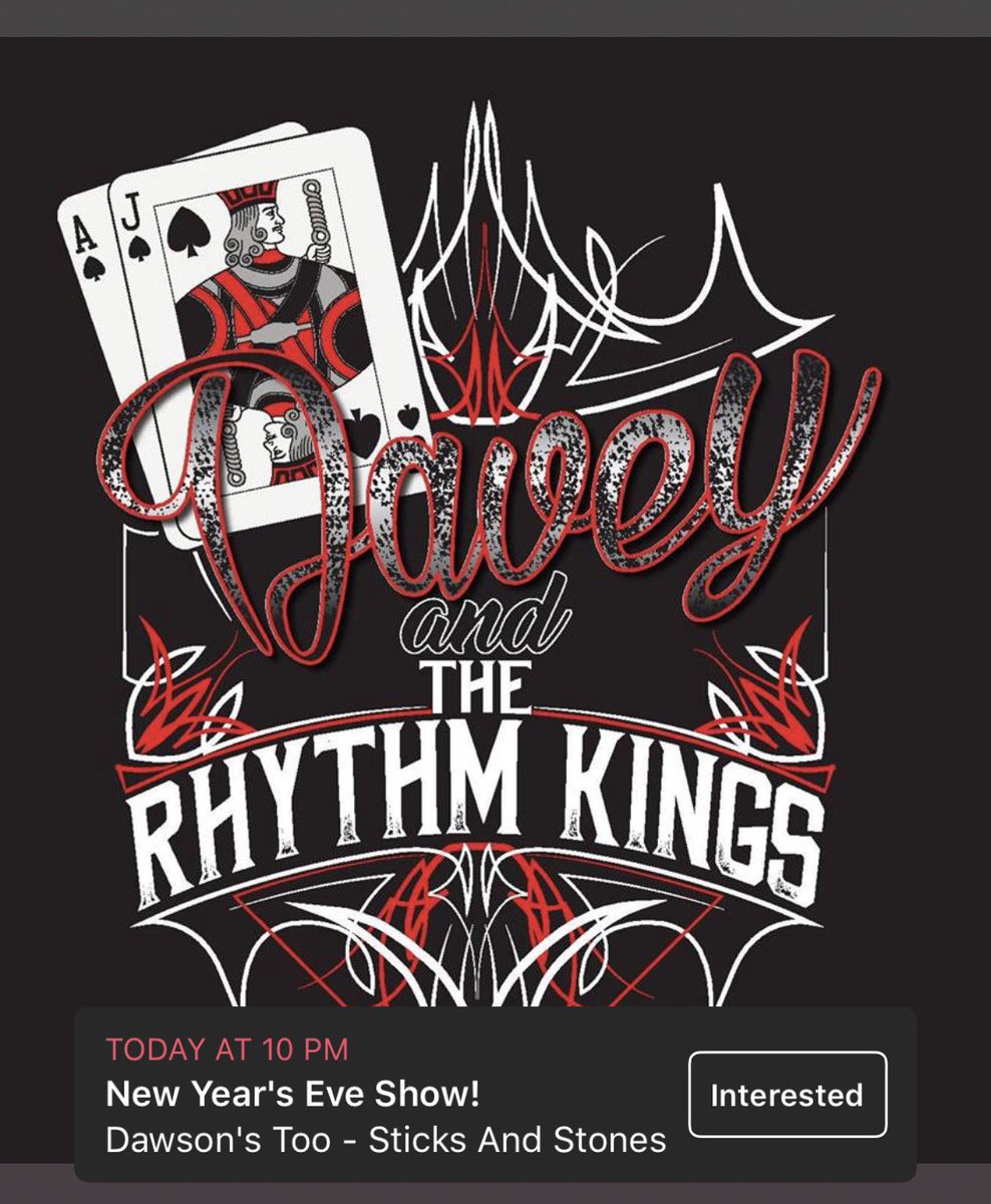 Dawson's Too is excited Blackjack Davey and the Rhythm Kings will be returning tonight to ring in 2019. Doors to the backroom open at 9pm with limited guaranteed seating then first come, first serve afterwards — Come enjoy a wonderful dinner and then stay for the band!