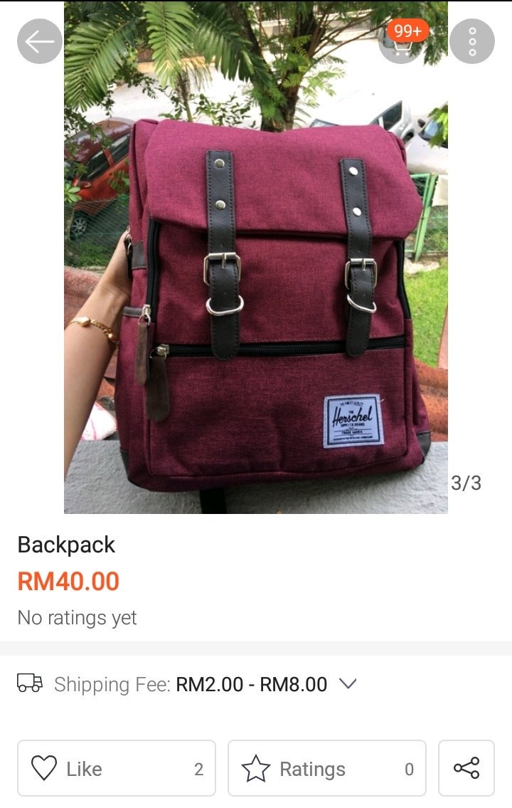 harga beg herschel