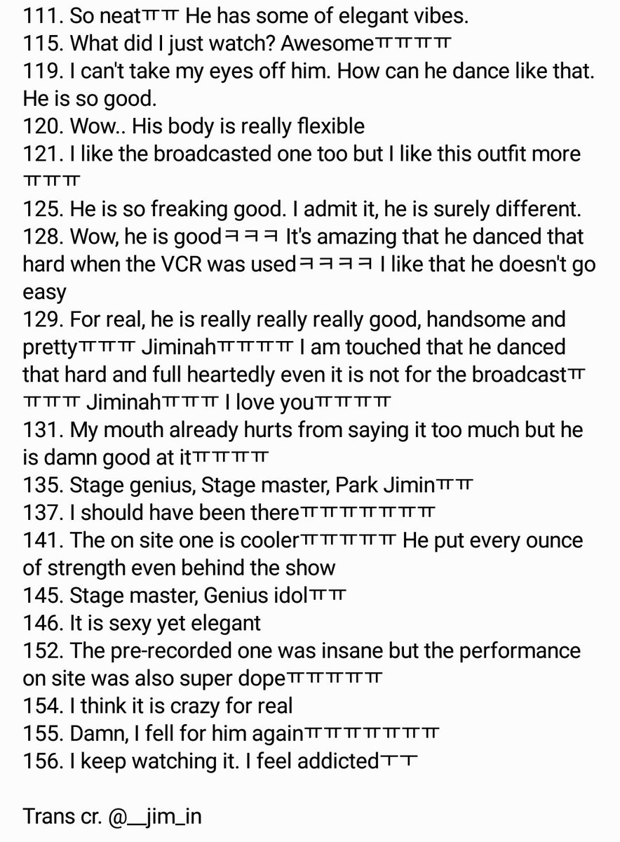 __jim_in's tweet photo. [#JimInFanTalks] 181229

HD fancam of BTS JIMIN Serendipity live on site

"My mouth already hurts from saying it too much but he is damn good at it 😭" "Stage master, Genius idolㅠㅠ" ✨

(https://t.co/skHrBEI5OC)
#지민 #JIMIN @BTS_twt https://t.co/nLWN2IcFaG