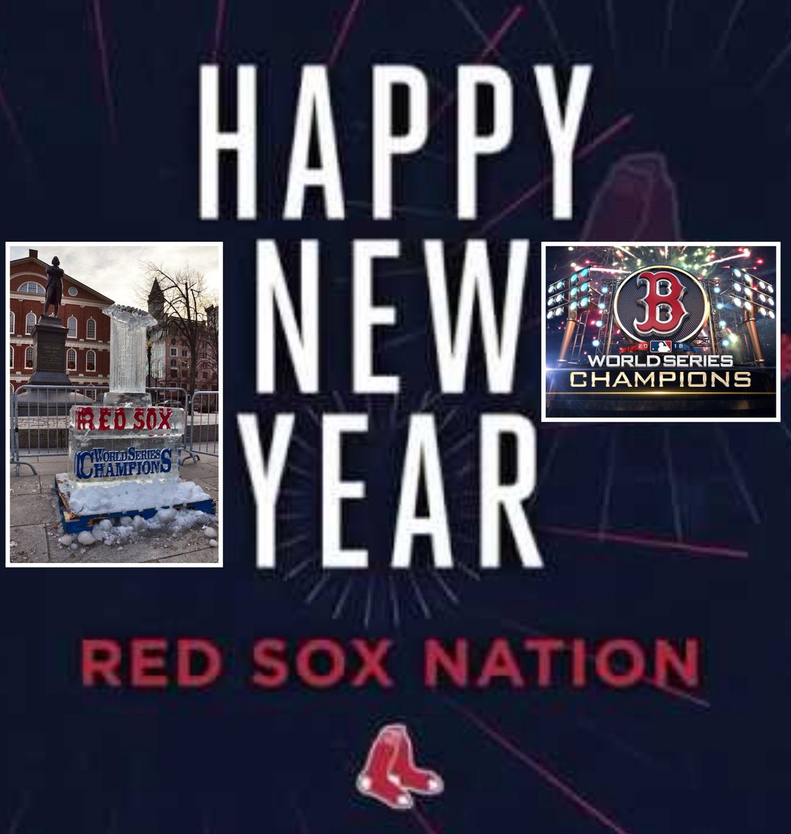 SavageBostonSox's tweet photo. 🍺 Glasses Up!
Here's to repeating next season!
Cheers 🍻
#HappyNewYear @RedSox #RedsoxNation
#DamageDone #2018WSChamps
#TitleTown
#CityOfChampions https://t.co/9LchIlkLJ5
