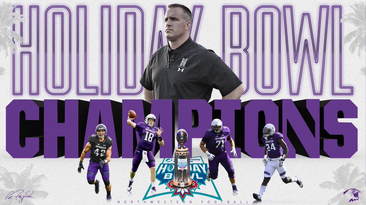 NUFBFamily's tweet image. THE HOLIDAY BOWL CHAMPS. 

#B1GCats