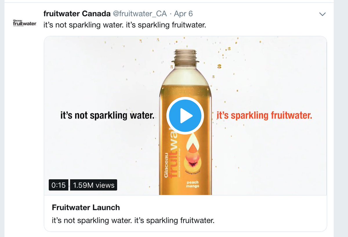 it's not sparkling water. it's sparkling fruitwater