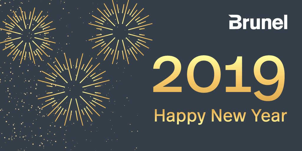Brunel_Global's tweet photo. 2019 already… Time flies! Brunel wishes you a happy and healthy new year. May you experience growth and development in all areas of life! Happy New Year everyone! https://t.co/KsjjZzKLb2
