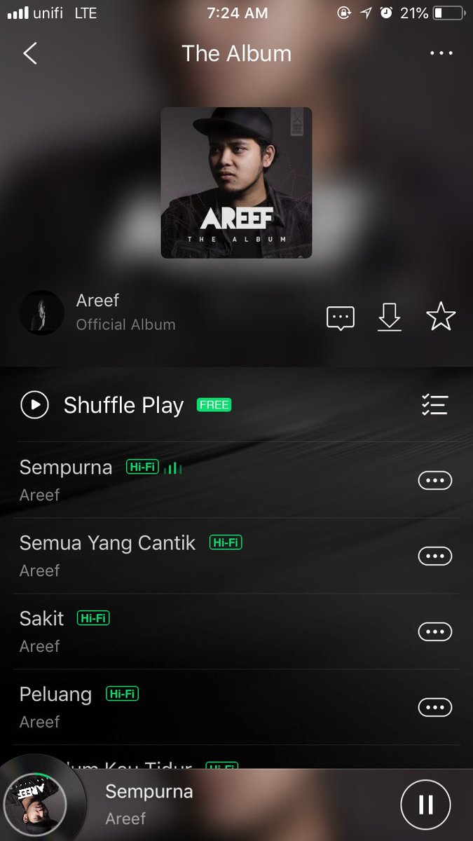 areefmusic's tweet photo. Alhamdulillah, Areef The Album dah ada kat JOOX! https://t.co/r3dZCGk7IZ