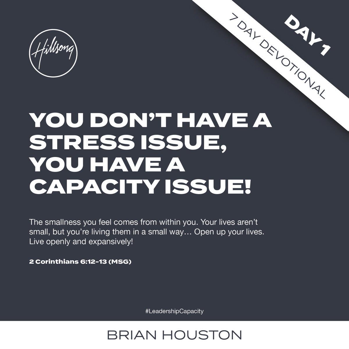 HAPPY NEW YEAR! Join us as we start off 2019 with a brand new devotional from Pastor <a href="/BrianCHouston/">Brian Houston</a>. Head to BrianCHouston.com to start day 1 now.