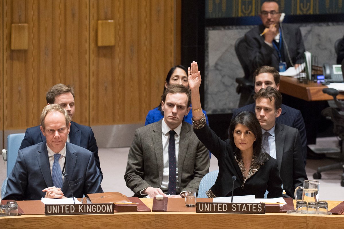 Today is Nikki Haley's last day as U.S. Ambassador to the United Nations. History will record that, facing an assembly of dictatorships and their apologists, she stood up for truth, fairness and human rights, and that she did so with courage, eloquence and grace. I will miss her.