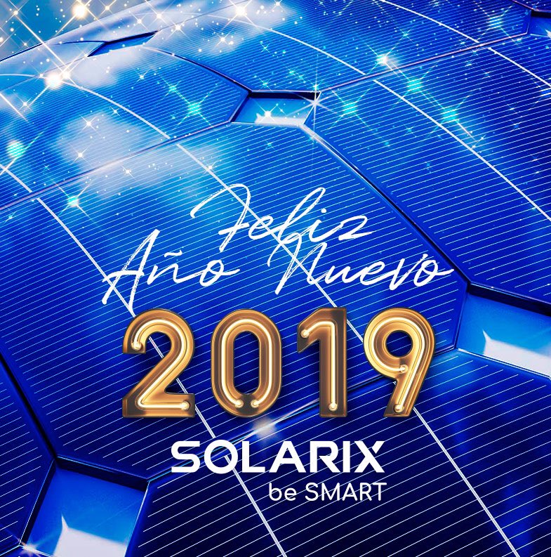 SolarixChile's tweet photo. El 2018 fue un año de grandes aventuras... ¡Este 2019 vamos por mucho más! De parte de todo el equipo #Solarix les deseamos que esta nueva vuelta al sol venga cargada de felicidad y éxito! #MuyFeliz2019 junto a sus familias y seres queridos 🎆✨🎇 #EnergíaLimpia #FelizAñoNuevo https://t.co/OLDyBZu5lM