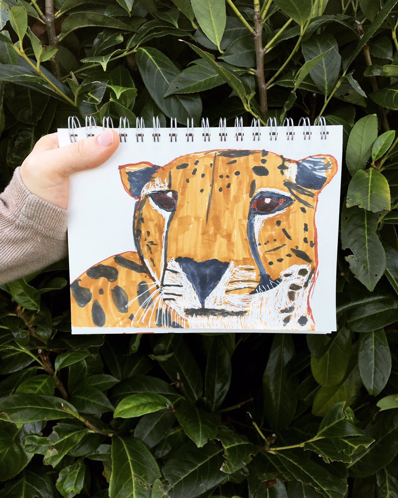 keychainaday's tweet image. Kelt’s continuing to explore his new markers #AutisticArtist #SketchBox