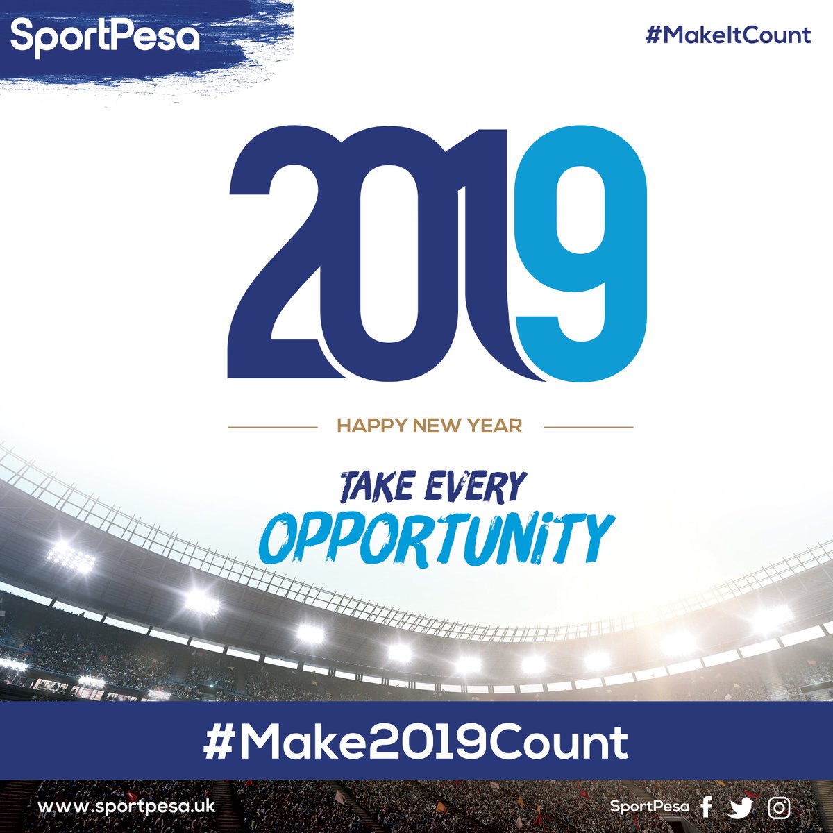 SportPesa_UK's tweet photo. 💥Happy New Year!💥
#Make2019Count https://t.co/WwBNNswGgH