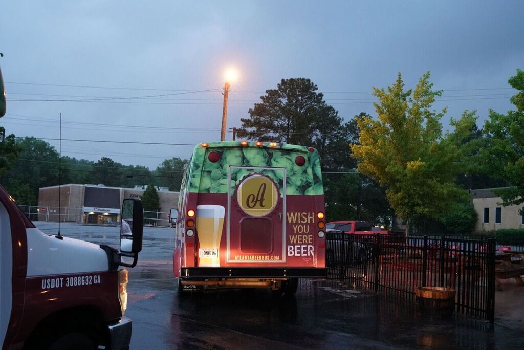 atlbeerbus's tweet photo. And just like that, we’re leaving 2018 and heading into a new beer. Whoops, year. Photo by @hoplightsocial. #atlbeerbus #HappyNewYear #wishyouwerebeer https://t.co/8T7DUpBRXs