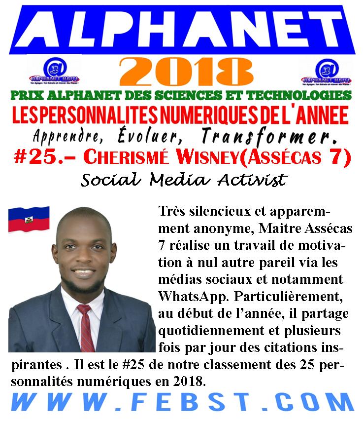 HavesonFlorvil's tweet photo. Prix Alphanet de l'Éducation,  des Sciences et Technologies 2018.
Notre numéro 25.
#PastePrize2018
#25PersonnalitésNumériques2018 https://t.co/WL5MDG2km5 https://t.co/liVtCQAPh9