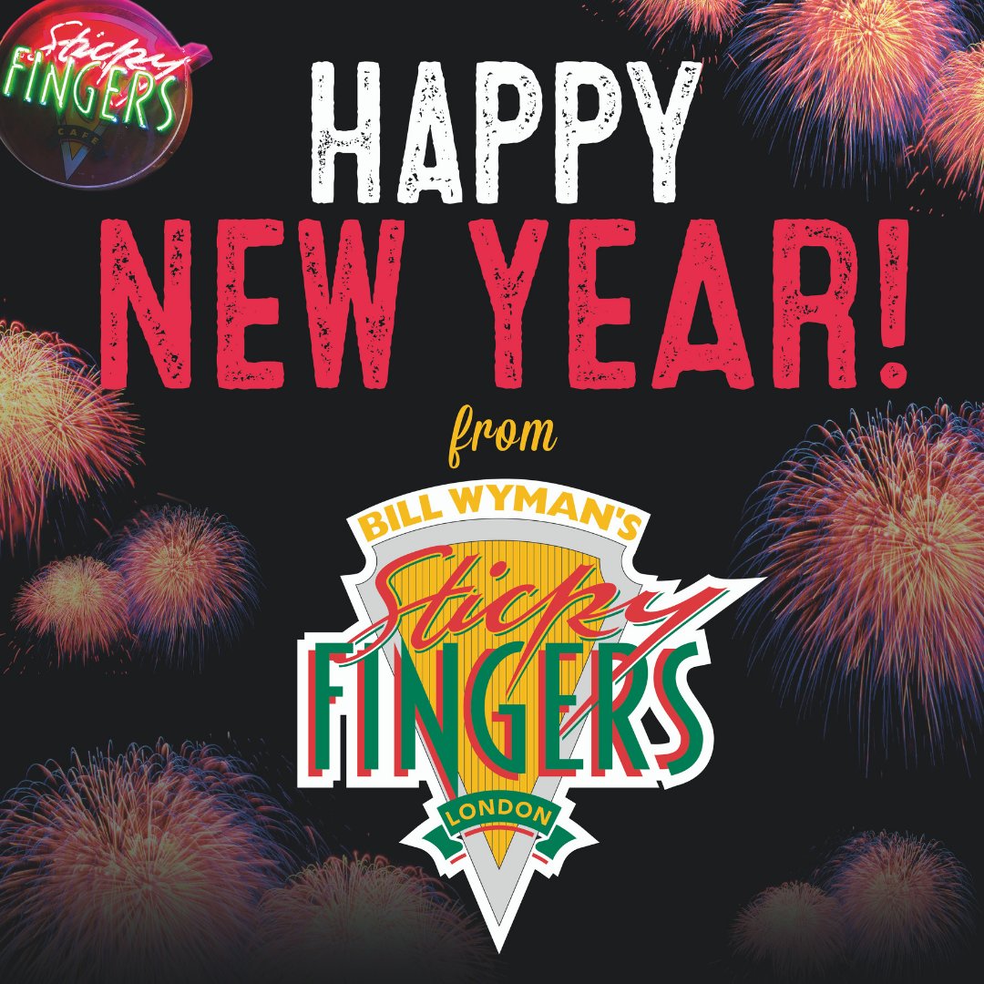 StickyFingersUK's tweet image. Happy New Year from everyone here at Sticky Fingers!