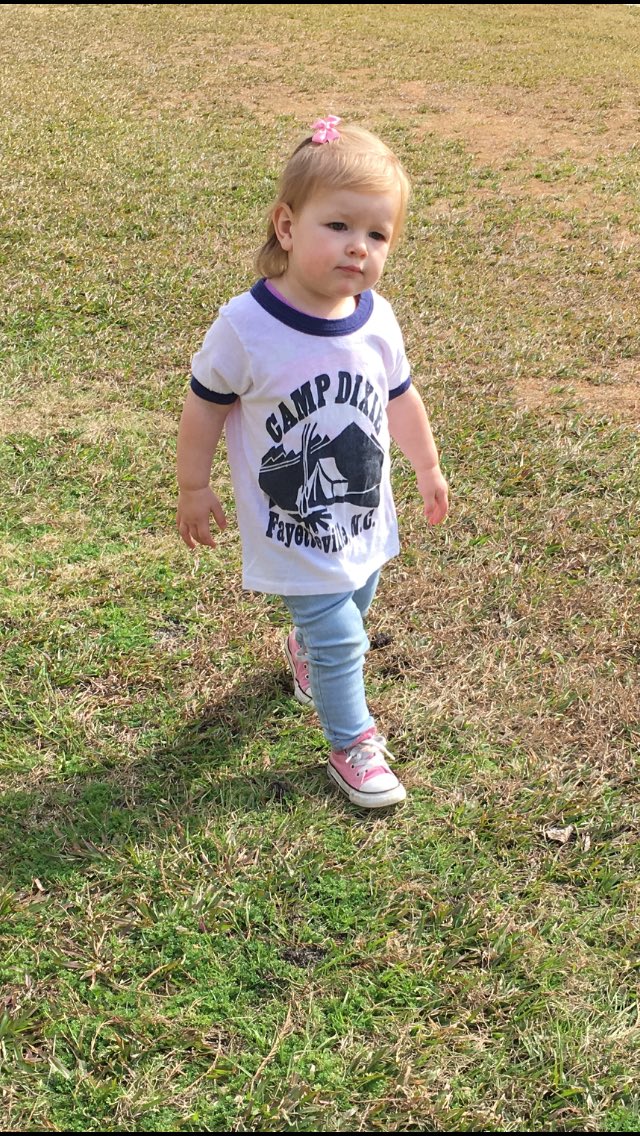 teaflava's tweet photo. Got to share my favorite place with my favorite little person this weekend! And that shirt was mine, itโs an oldie but a goodie! So glad Mama keeps everything!@CampDixieNC #futurecamper #savannahwren #auntietabs https://t.co/H4cO7GoT5S