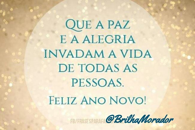 A parte mais incrível do Ano Novo é o clima de renovação e esperança 🎉🎊