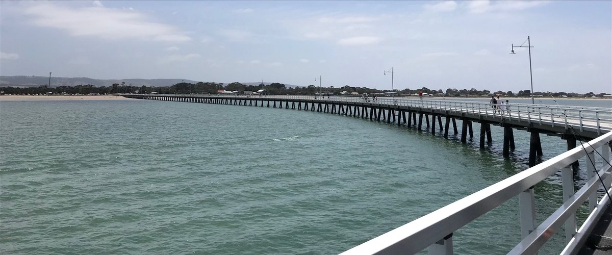GregsonWendy's tweet image. Rebuilt Port Welshpool jetty with Snake Island and Wilson’s Promontory in the distance. Well done local residents for campaigning for its revitalisation! #portwelshpool #longjetty #southgippsland