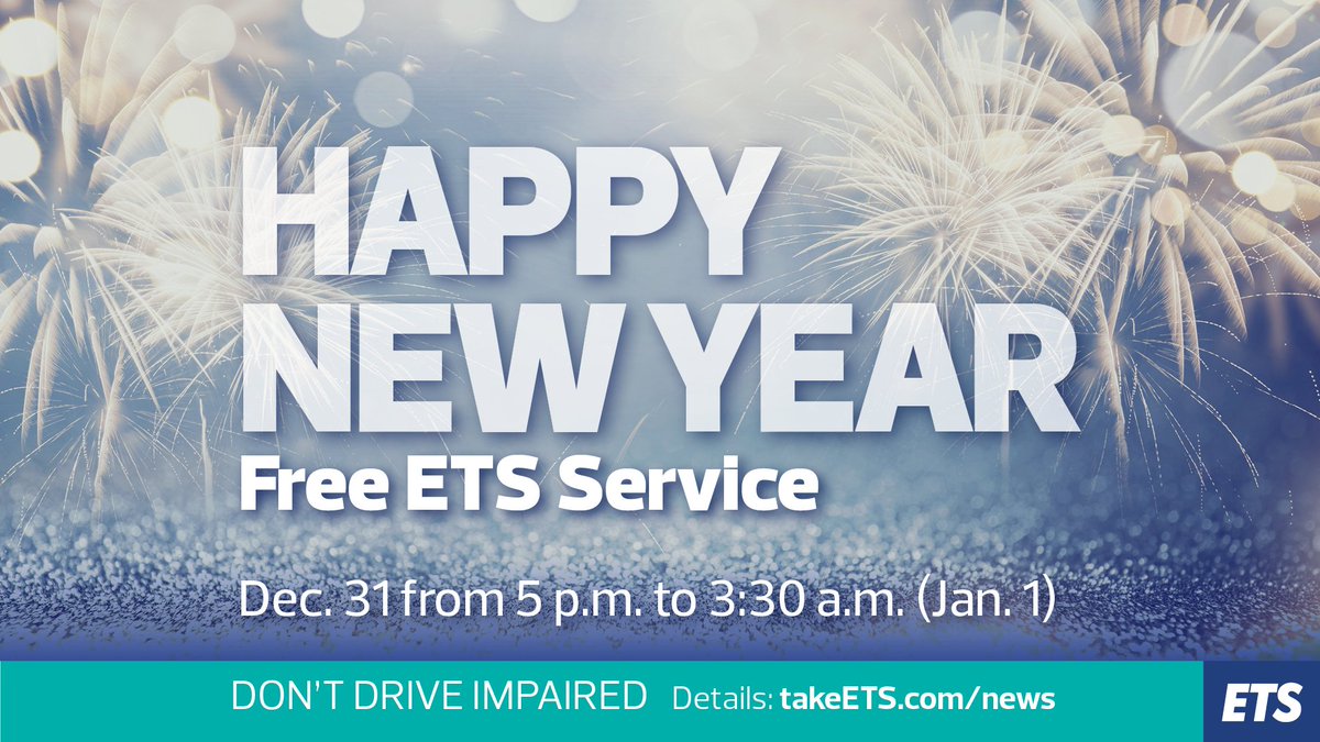 takeETSalert's tweet photo. Start 2019 on a safe note and don’t drink and drive. Transit is FREE until 3:30am &amp; late night routes are available. Details: https://t.co/eVEDHJsO3h https://t.co/f3ObNsWFL9