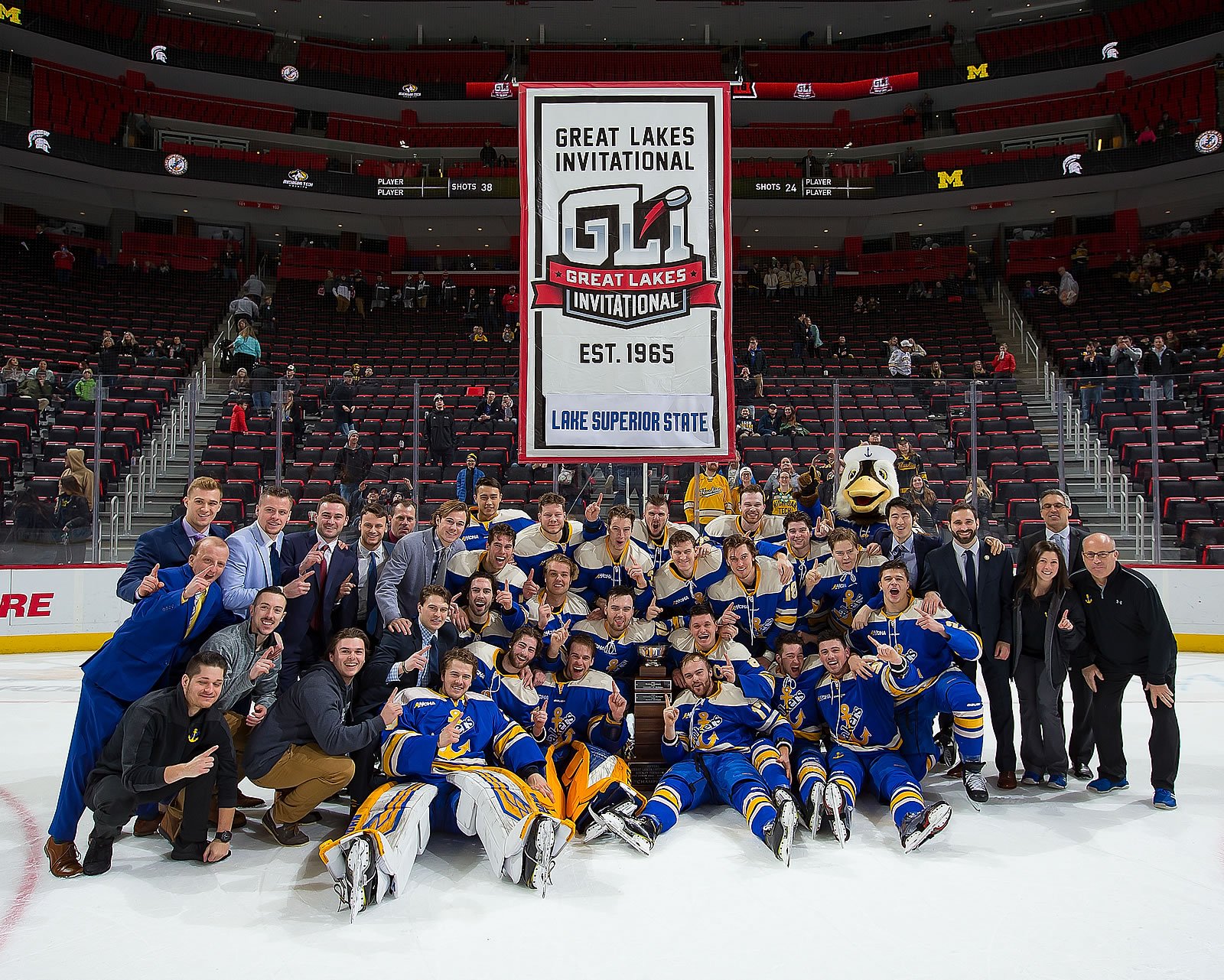WCHA Men's Hockey on Twitter ".HockeyLSSU Takes GLI Crown With 63