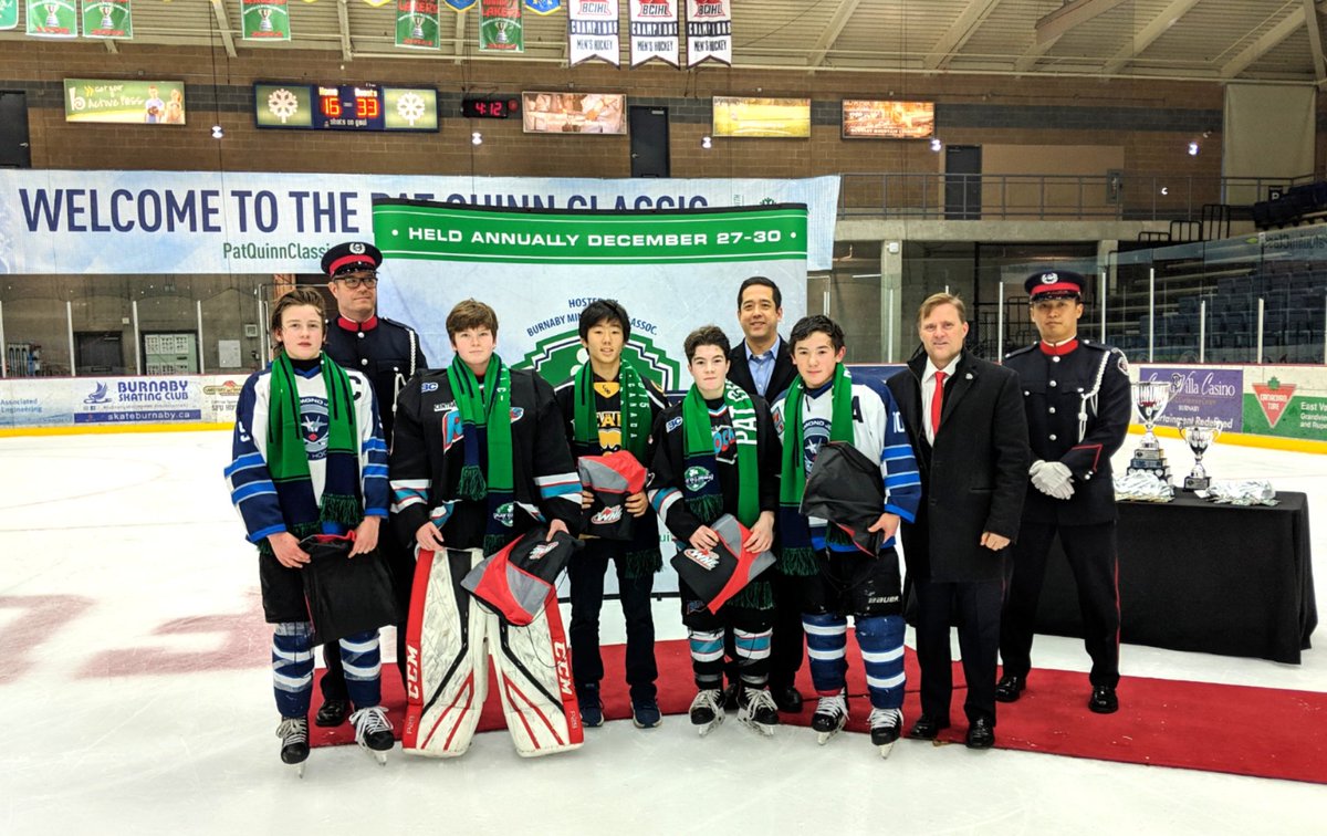 PatQuinnClassic's tweet photo. Bantam AAA Tournament All Star Team
🏒☘️🏒☘️
Top Scorers
Colin Chon - California Golden Bears 
Carter Schmidt - Central Zone

Tournament MVP
Josh Hikida - Richmond Jets 

Tournament Defense
#19 Tate Taylor - Richmond Jets

Top Goalie
#30 Wilson Maxfield - Central Zone

#PQC18 https://t.co/tEt8k1SRZ4