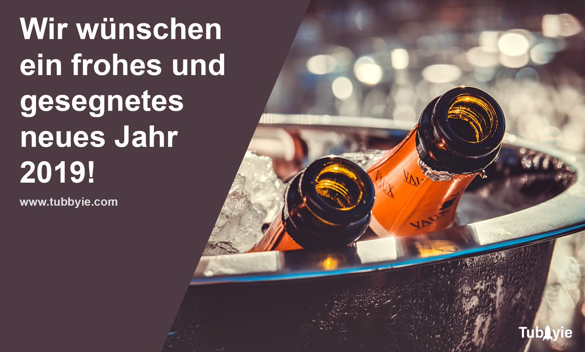TubbyieDE's tweet image. Wie ebenso im Bild bereits erwähnt, wünschen wir ein frohes und gesegnetes neues Jahr 2019! 🍀👍