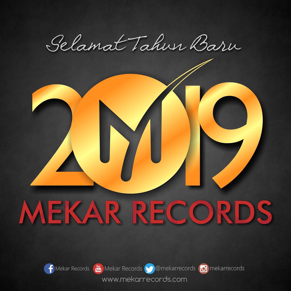 mekarrecords's tweet photo. Selamat tahun baru 2019 #HappyNewYear2019 https://t.co/J81xY5sJeT