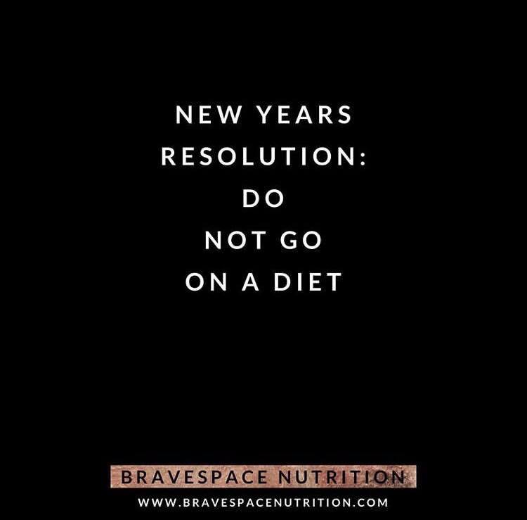 There ya go! Four hours to #midnight....and now you have a #newyearsresolution! #nodiets #dietculture #justsayno #foodisfuel #edrecovery #newyearnewyou #mealplan #dietician #happynewyear #newyears2018 #newyearseve2018