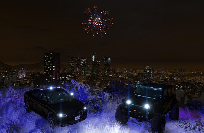 PrescottsCorner's tweet photo. Happy new years from the State of San Andreas and @ProjectAsgardRP Looking forward to a great 2019! #HappyNewYear2019 #GTAV #projectasgard #2019 @_FiveM https://t.co/ilk9z3VStA