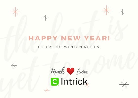 intrickapp's tweet photo. Wishing everyone a happy new year - Team Intrick! #ConsultIntrick https://t.co/tfzdD7O2Ny